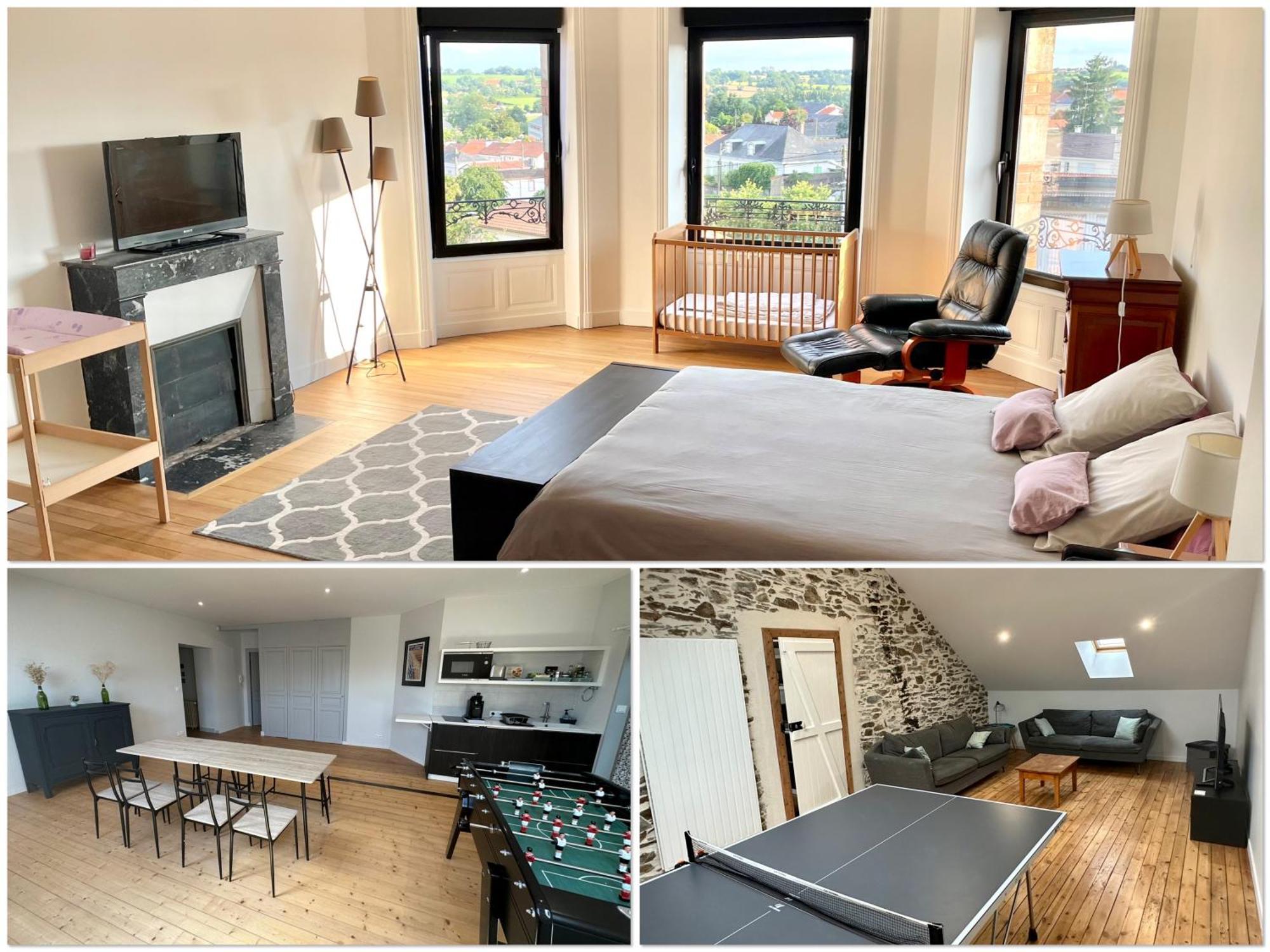 Appartement 160M2 - 2E Etage Maison De Maitre Beaupréau-en-Mauges Kültér fotó